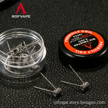 Rofvape Rda Atomizer Prebuilt Wire E Cigarette Vapor Box Mod Twisted/Clapton/Twisted Wire For Ecig Vape Clapton Coil Mods